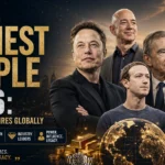 World's Richest People 2026 featuring the top billionaires globally including leading business magnates and global wealth rankings.